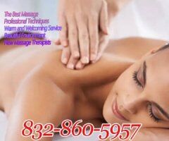 💜✨🌺💜832-860-5957🔴💝⭐🔴New Female Massage Therapist🔴💜⭐🔴The Most Exquisite Massage Techniques💜✨🌺💜Best Service - 2